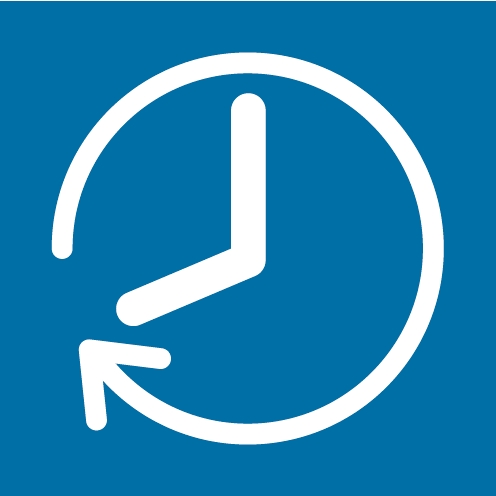 Icon mit einem Uhren-Symbol