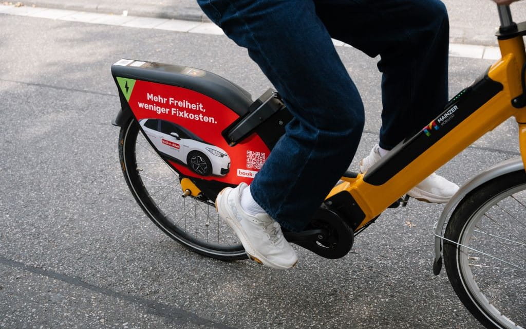 meinRad mit book-n-drive Werbefläche