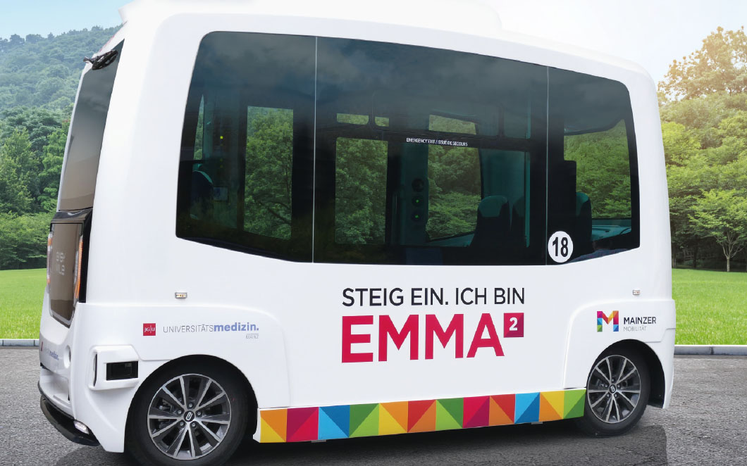Der autonom fahrende Elektro-Shuttle EMMA²