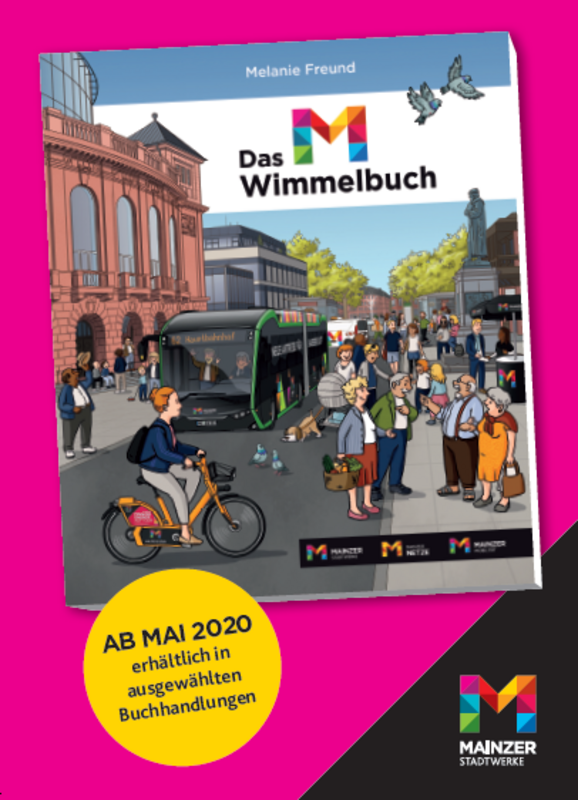 Titelbild des Wimmelbuchs der Mainzer Stadtwerke