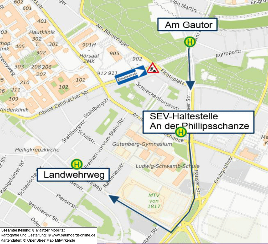 Skizze Sperrung Obere Zahlbacher