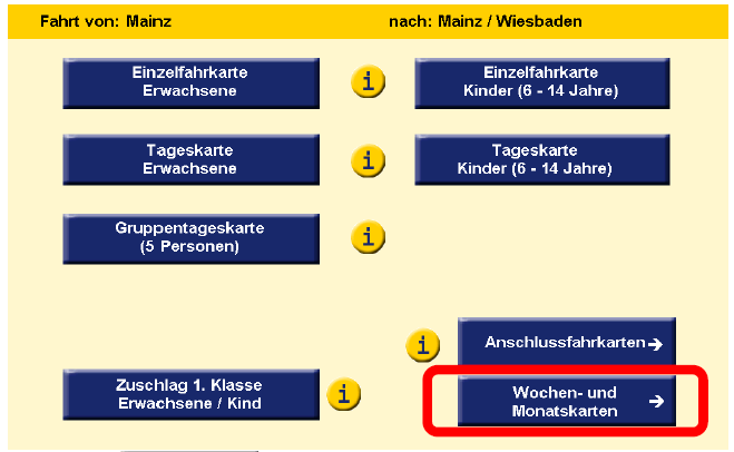 Schritt 2: Auswahl "Wochen- und Monatskarten"