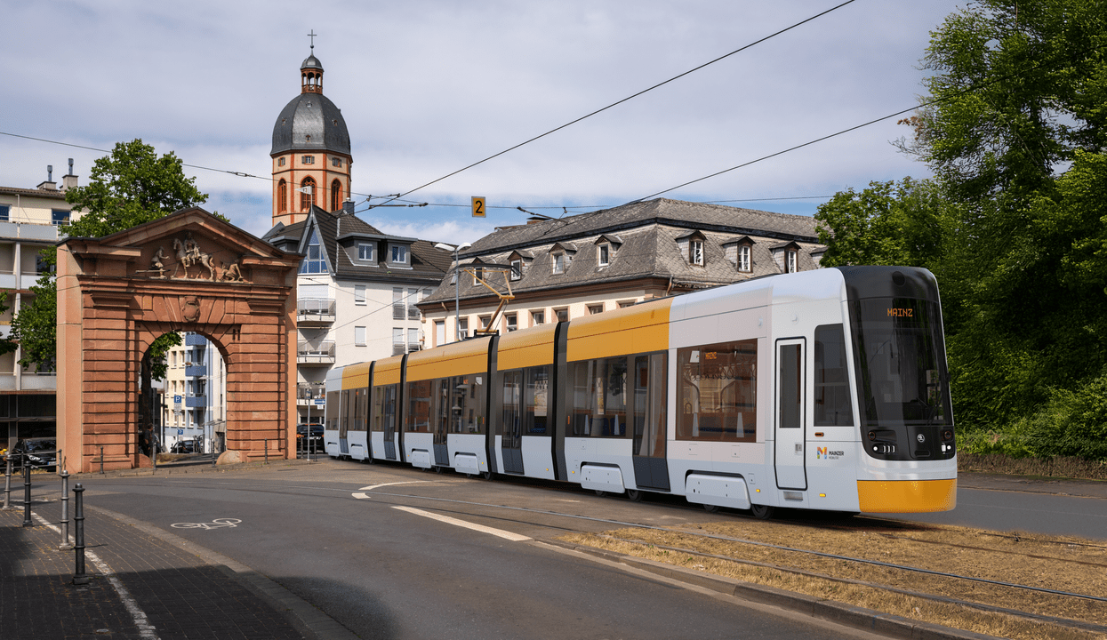 Visualisierung der Skoda-Bahn am Gautor