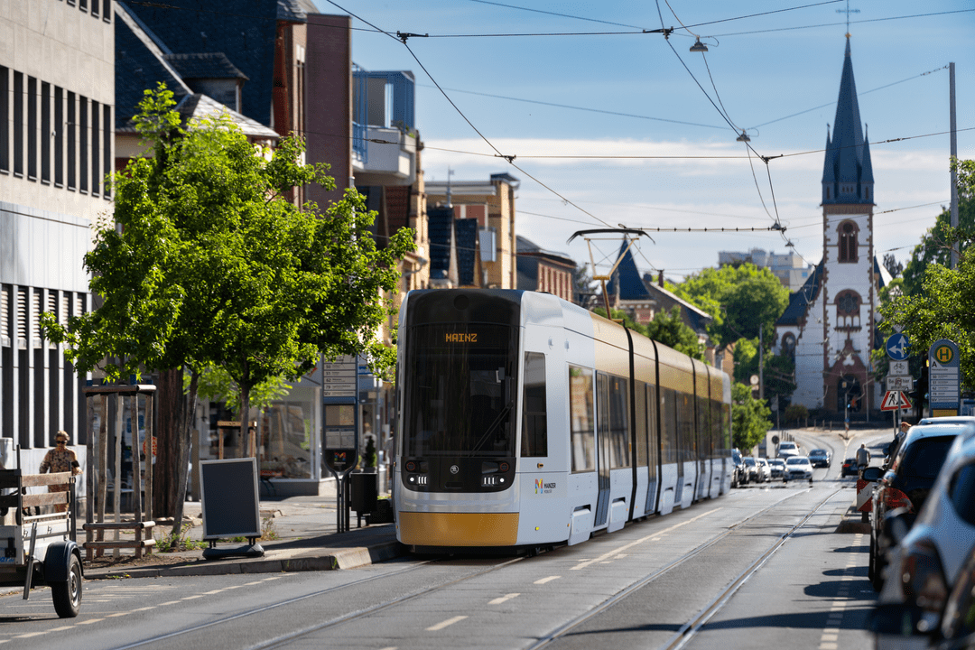 Visualisierung der Skoda-Bahn in Gonsenheim