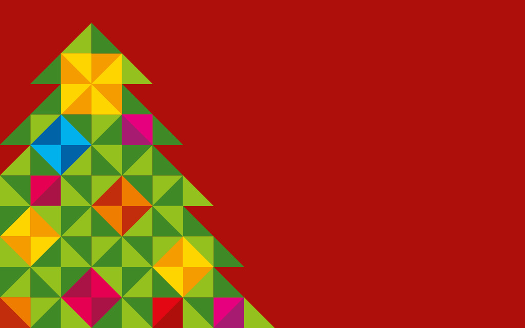 Bild mit einem Weihnachtsbaum