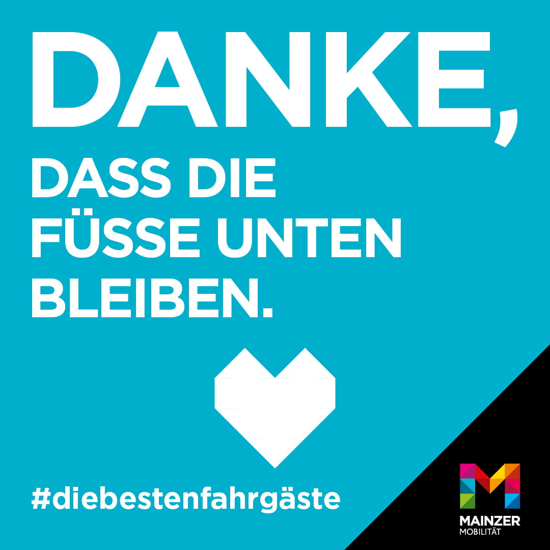 Danke, dass die Füße unten bleiben