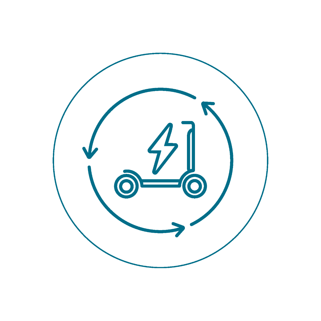 Piktogramm E-Scooter-Sharing