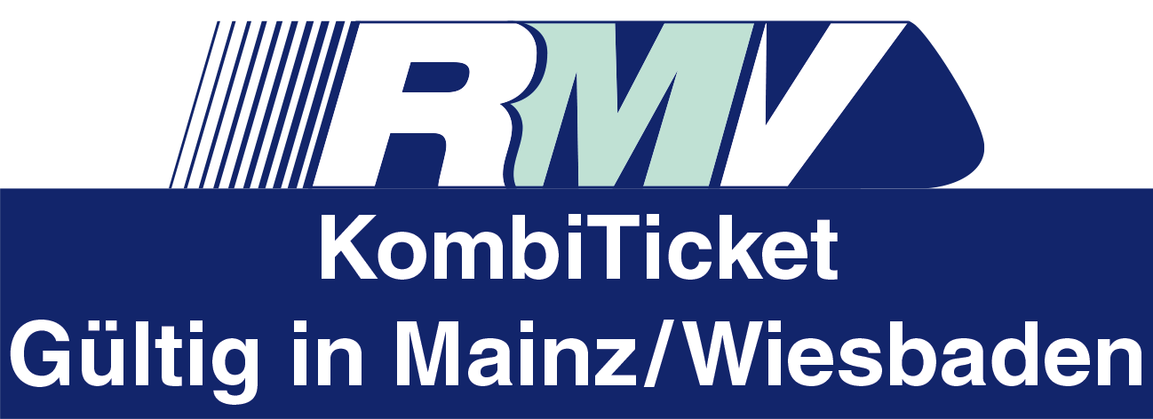 Logo RMV-KombiTicket im RMV-Tarifgebiet Mainz/Wiesbaden