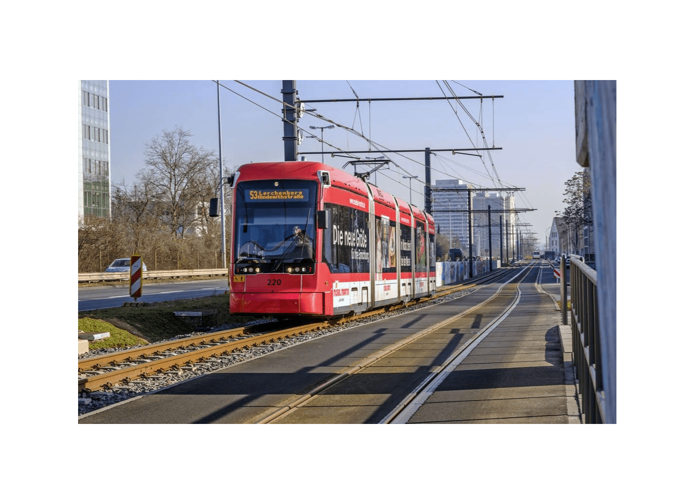 Die Variobahn in Fahrt